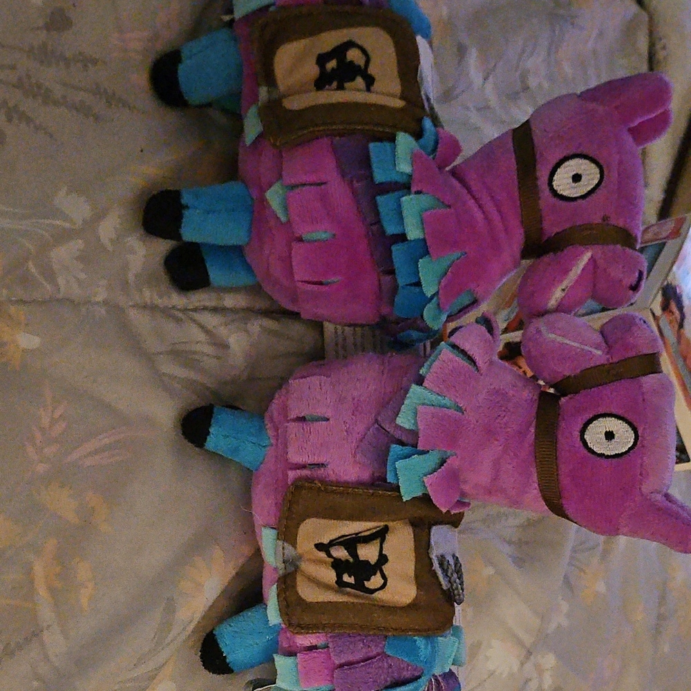 Fortnite Purple and Blue Plush Llama Piñata